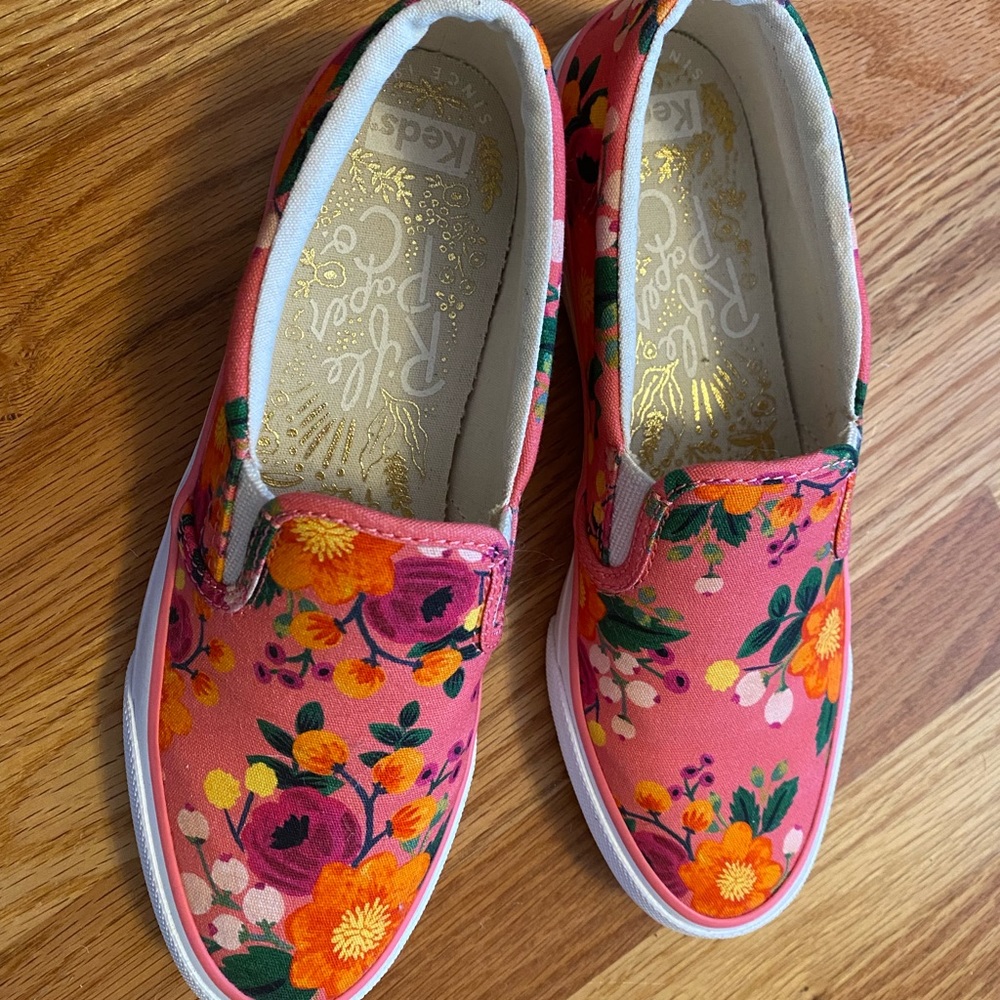 Like new KEDS x Rifle Paper Co slides